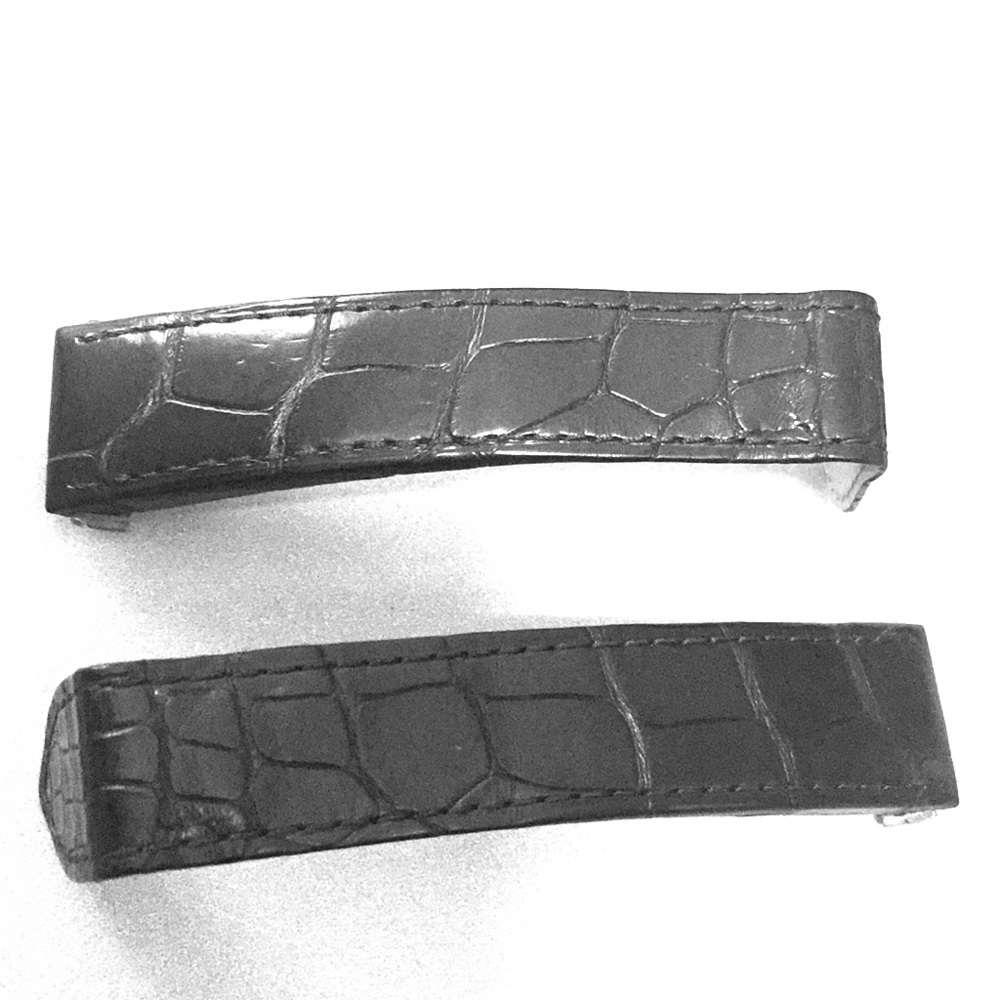 Cartier Roadster XL Blk Shiny Croc Watch Band